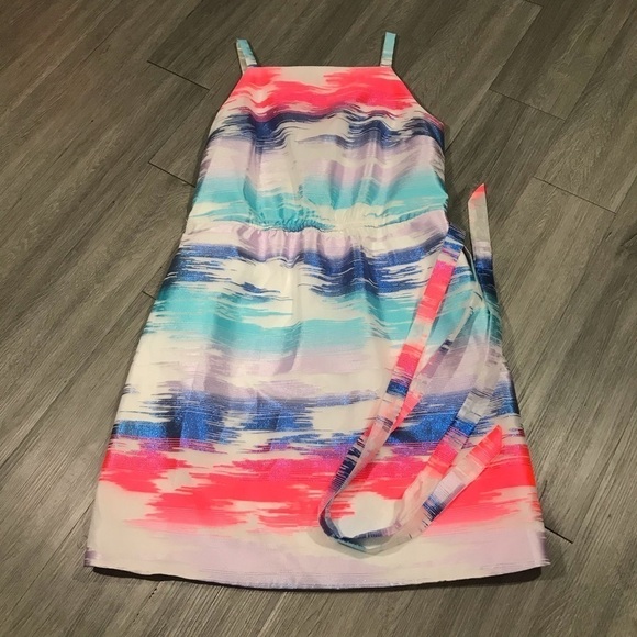 Sasha Drake Bright Square Neck Sleeveless Dress - Picture 7 of 11